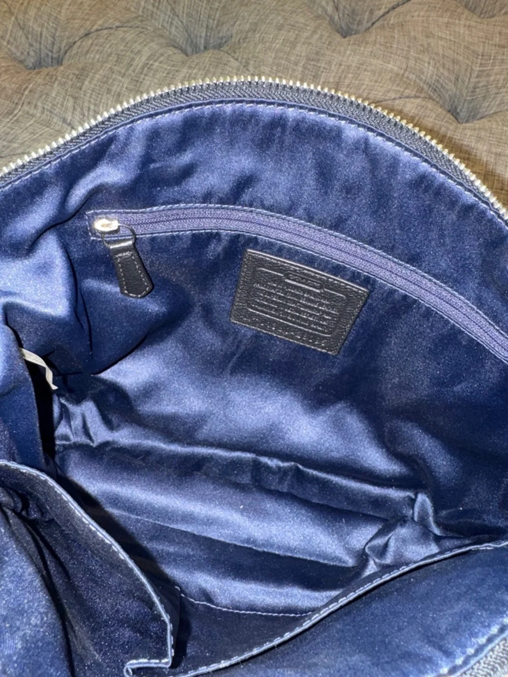 Coach Madison Kelsey Small  Black Pebbled Leather Satchel Crossbody Bag - Picture 12 of 17